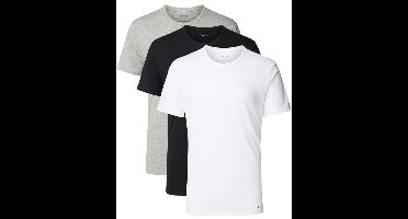 Calvin Klein T-shirts cotton stretch 3-pack grijs wit zwart